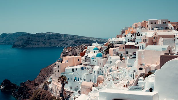 Cliffside Santorini Villas With Midnight Pool Lights